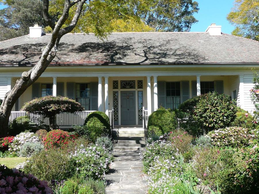 Eryldene house and front garden, Gordon
